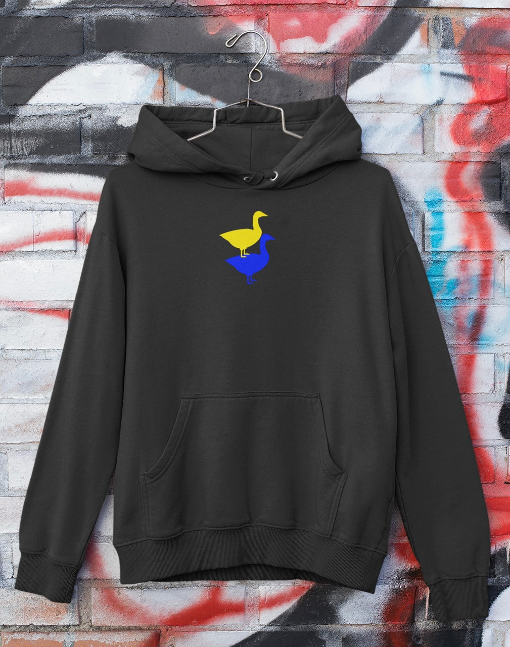 "Two Geese" Core Hoodied Sweatshirt